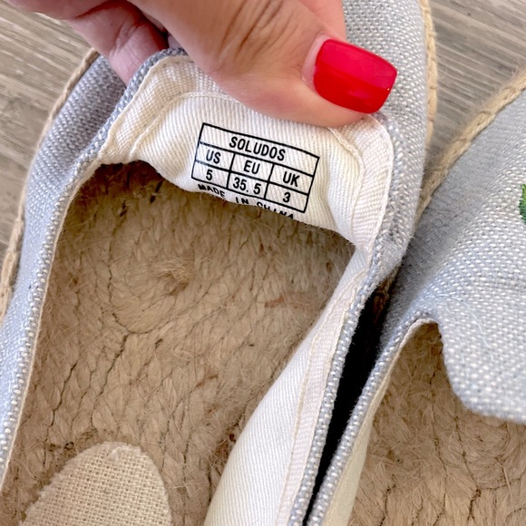 Soludos Dolphin Blue/Lemon Smoking Slipper - Picture 3 of 4